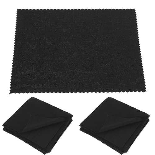 Paños de microfibra negros Amosfun de 100 piezas cuadrados para limpiar gafas y pantallas