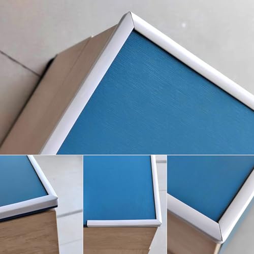 KEQKEV Innen- und Außeneckleisten aus Vinyl zum Abziehen und Aufkleben, flexible selbstklebende Wandleisten Wandeckenschoner Möbelkantenschutz(weiß)