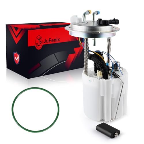 JuFenix Electric Fuel Pump Module Assembly Compatible with 2005 2006 2007 Chevy Avalanche Suburban 1500 GMC Yukon XL 1500 V8 5.3L Flex Replace E3706M MU1474 19133544 with Pressure Sensor