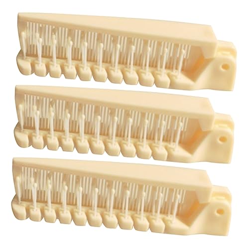 EPIGEIST 3個折りたたみ式旅行用ヘアブラシ ポケット収納可能な携帯用ダブルヘッドコーム 剛毛対応 小型コンパクトデザイン 自宅や外出先でのスリングに