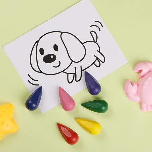 Image of Luxor Doodles Child Grip Plastic Crayons 6's, Pack of 2