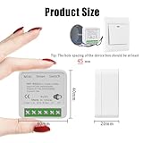 2Pcs WLAN Bluetooth Smart Switch - Remote Control DIY Behind Wall Switch Compatible with Google Home, Alexa - Image 2