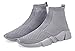Santiro Mens Slip On Tennis Shoes Fashion High Top Sneakers Lightweight Breathable Gym Athletic Shoes Casual Sport Shoes All Grey 13 US