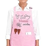 Matériau Durable : Fabriqué à partir d'un tissu en polyester léger et résistant qui ne se froisse pas et est facile d'entretien. Les taches d'huile et autres se nettoient sans effort. Lavable en machine, séchage rapide et résistant à la déformation. Offre une protection fiable pour la pâtisserie ou le jardinage.