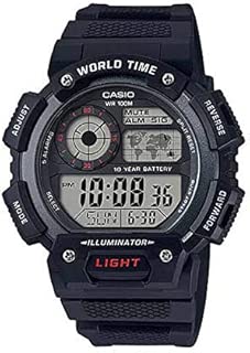 Casio G-Shock Black Rubber Casual Watch For Men - AE-1400WH-1AVDF
