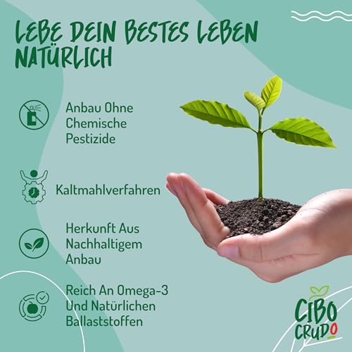 Foto von Bio Leinsamenmehl - 500g. Gold Leinsamenmehl Low Carb. Leinmehl Ballaststoff und Nährstoffreich. Leinsamen Gemahlen Bio.