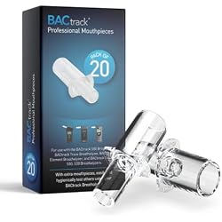 BACtrack Professional Breathalyzer Mouthpieces | 20ct | Compatible with S80, Trace, Scout, Element & Eclipse | Individually Wrapped | BAC Alcohol Tester Replacement Tips