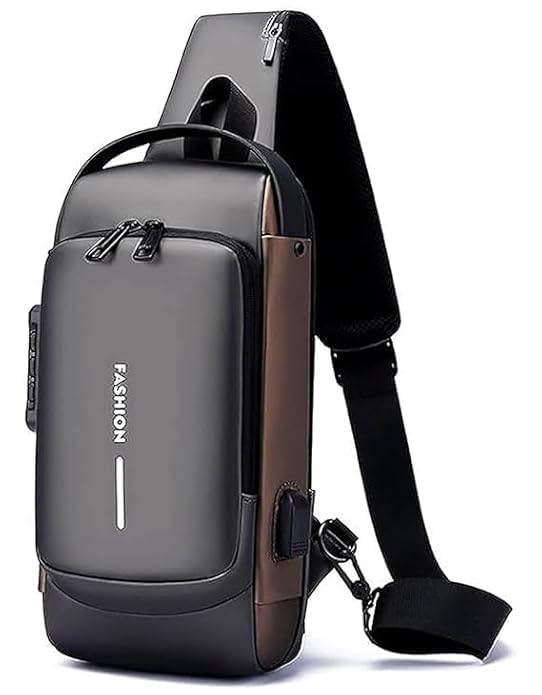 soveata Multifunctional Sling Bag For Men & Women With USB Charging Port, Waterproof, Anti-theft Lock, 32x21x9 cm-picture-24