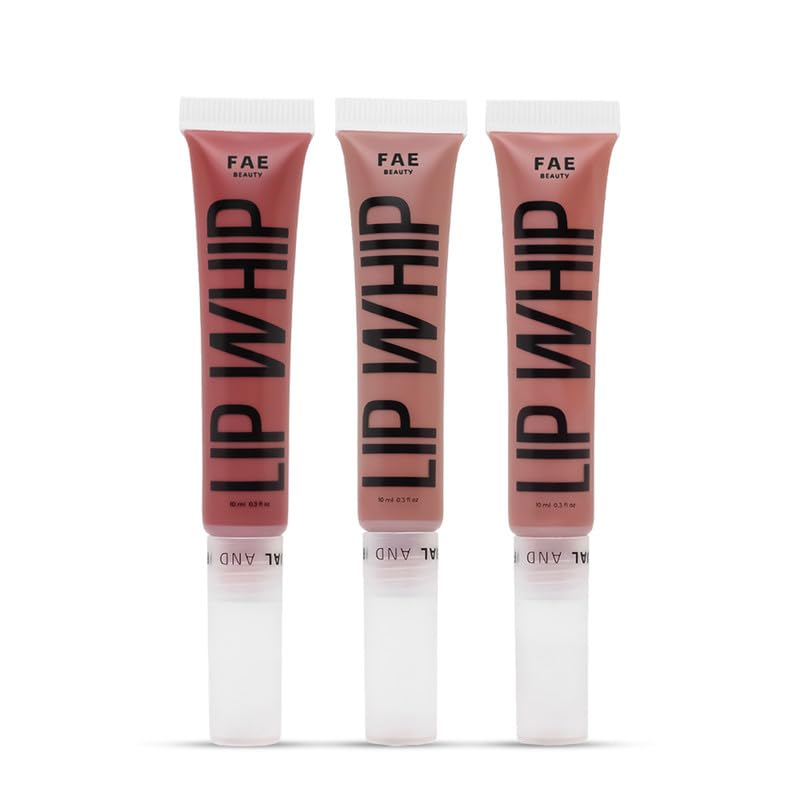 Fae Beauty Lip Whip 12Hr Comfortable Matte Liquid Lipstick (10ml X 3Pcs) | Long Wear | Non Drying | Soft Mousse Smudgeproof Formula | Vegan | With Moisture Lock Technology | Enriched with Vitamin E and Cherry Coffee - Shades Buns, Screw & Cuff-image-14
