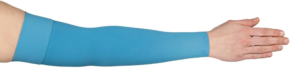 Lymphedivas Blue Medical Graduated Compression Arm Sleeve for Lymphedema