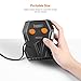 Tire Inflator, Tacklife ACP1A Air Compressor Pump, 12V Tire Pump with Unique Continuous Inflation Function,Larger Backlight Display, LED Light, 3 Nozzle Adaptors and Extra Fuse（150PSI）