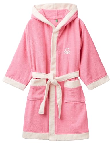 United Colors of Benetton Accappatoio 6ORG0800G, Bianco Ottico 901, XS Bambino
