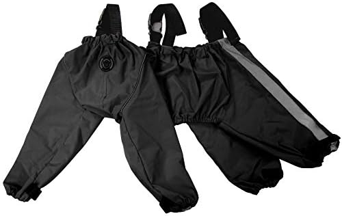 FouFou Dog 62564 Bodyguard Protective All-Weather Dog Pants, Large, Black