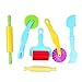 Produktbild Bclaer72 Kunststoff-Kelle für Kinder, 6-teiliges Set, Spielknet-Werkzeuge für Kinder, zum Spielen von Teigformen, Tonwerkzeug, Modelliermasse, Kunststoff-Knetmasse