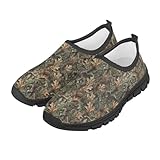 Pointodoor Boys Girls Shoes Kids Slip on Tennis Running Shoes with Hunting Oak Camouflage Sneakers for Kids School Fashion Flats Anti Slip Lightweight
