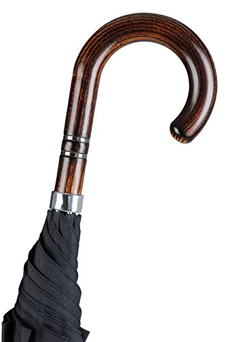 Gastrock Regenschirm Stützschirm Herrenschirm Akazie ombré geflammt