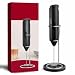 Milk Frother Handheld with Stand, Electric Foam Maker for Coffee, Latte, Cappucino & Hot Chocolate, Portable Drink Mixer with Stainless Steel Whisk