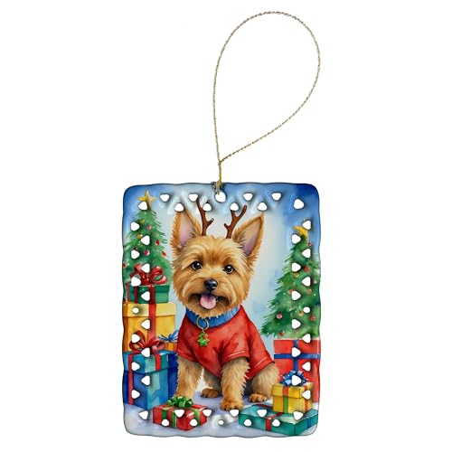 Caroline's Treasures Norwich Terrier Dogs Hanging Christmas Ornament