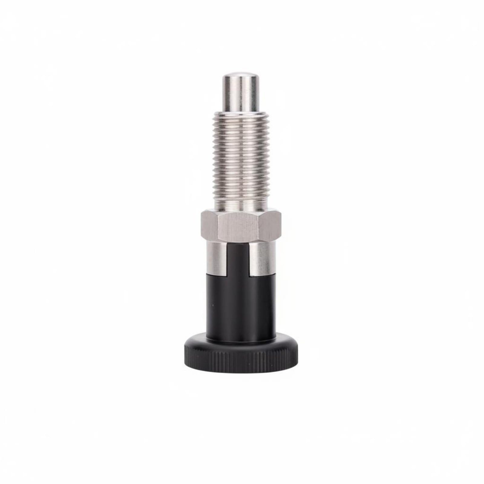 Self-Locking Indexing Plunger Plunger Fine Thread Indexing Plunger Anti-Corrosion Coil Loaded Plunger Easy Adjustability, M12-1.5, Ss Self-Locking-image-9