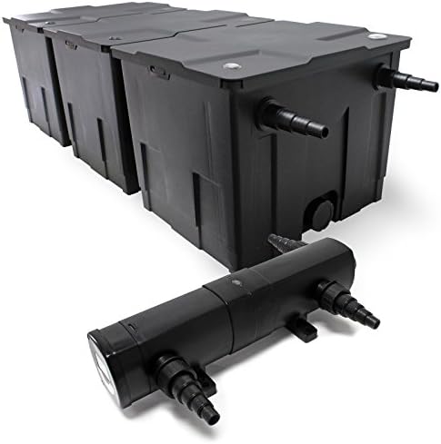 SunSun Teichfilter Komplettset 90.000L - CBF-350C Filter + CTF-8000 Pumpe + UVC Klärer