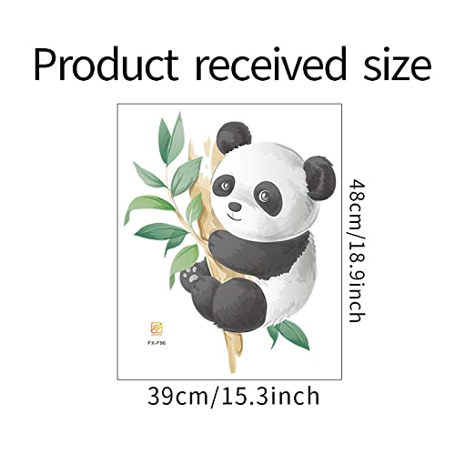 Vinilo decorativo infantil de panda adorable en acuarela miniatura 2