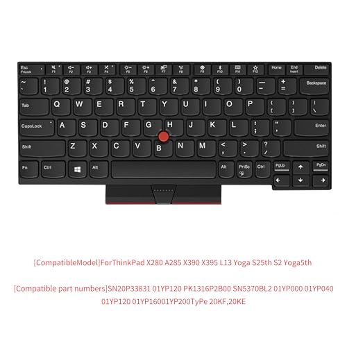 Clavier de rechange ThinkPad E470 E475 disposition US noir sans rétroéclairage - 6