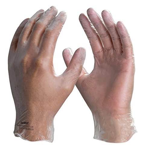 Danny Caixa De Luva De Vinil Descartavel Com Amido Contém 100 Luvas Ambidestra Tamanho Pequeno Incol