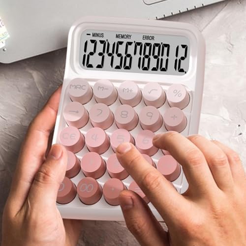 Calculadora mecánica ergonómica con teclas de teclado antideslizante para oficina 5