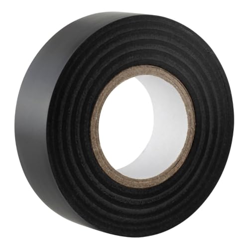 GOCABLETIES - Ruban adhésif isolant électrique noir - 19 mm x 20 m - résistant, autocollant - protèger, regrouper, réparer des câbles - 1 rouleau