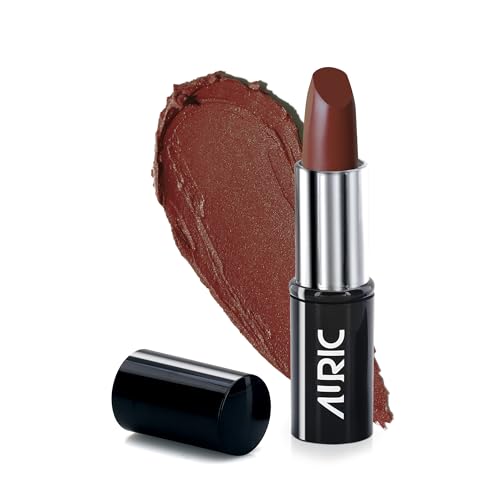 Image of Auric MatteRich Lipstick | Smoked Chestnut | 4.2g | High Pigment, Long-Lasting, Transfer-Proof, Vegan & Paraben-Free Lip Color