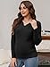 MARI GABRIEL Womens Maternity Sweater Ribbed Shirt Pullover Blouse Polo Tunic Business Winter Warm Pregnancy Work Tops XX-Large Black