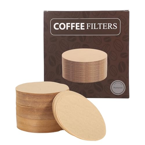 Lot de 400 filtres à café ronds de 64 mm - Papier filtre à café de rechange rond jetable - Papier filtre à café pour infuser du thé et du café