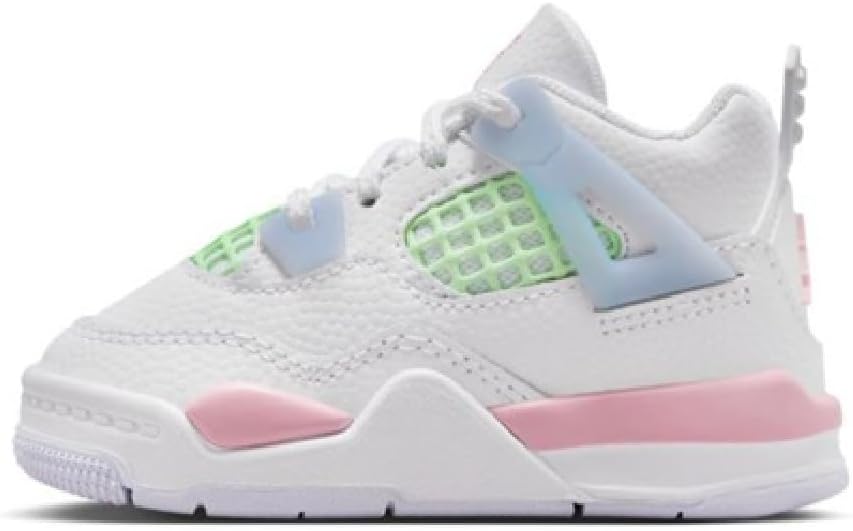 Jordan 4 Retro Baby/Toddler (White/Half Blue/Vapor Green/Medium Soft Pink)