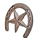 Parceria Cast Iron Horseshoe with Star Wall Decor, Vintage Metal Horseshoe Cast Iron Wall Art for Good Lucky, Stars Horse Shoes Decor for Wall Hung