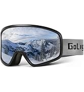 GoLight Polarized Anti-Glare OTG Ski Goggles – Anti-Fog Double Lens, UV400, Triple-Foam, Anti-Sli...