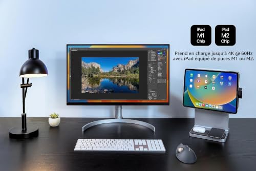 StudioDock Station d'Accueil pour iPad Pro 11 et Air 2020+ - Fixation Magnétique - Chargement Rapide pour iPhone et AirPod (K34031WW)