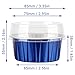 EUSOAR Cupcake Cups with Lids, 5oz 50pcs Disposable Desserts Flan, 3.34