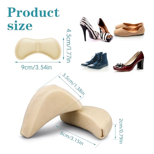 ElevateTech 4 pares de rellenos para zapatos y almohadillas para talón miniatura 2