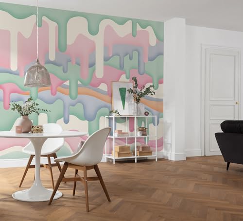 Komar Vlies Fototapete - Melt - Größe 300 x 250 cm - Tapete, Wanddekoration, Wohnzimmer, Schlafzimmer, Büro