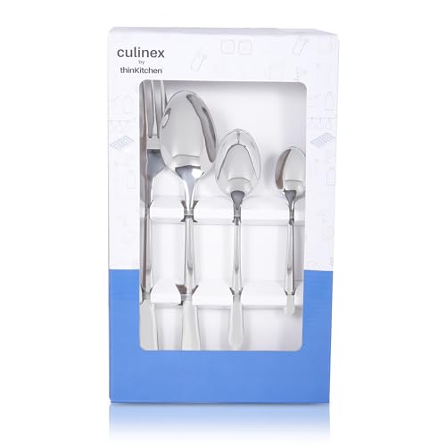 Image of Dora 18 /8 Stainless Steel 24-Piece Cutlery Set | Elegant Mirror Finish | Dishwasher Safe | Ideal Gift for Every Occasion
