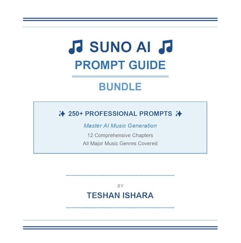 Suno AI Prompt Guide Bundle - 250+ Music Prompts for AI Song Generation | All Genres