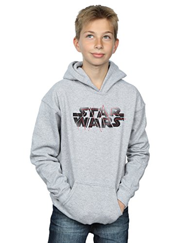 Star Wars Boys The Last Jedi Spray Logo Hoodie 9-11 Years Sport Grey