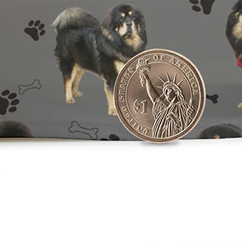 Tibetischer Mastiff 3 Teiliges Badteppich Set Mikrofaser 3 teilig Badset Abnehmbar Weich und Warm Badematte und WC… – Bild 4