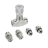 Oreilet 3/8-Zoll-Hydraulik-Durchflussregelventil für Minibagger der STB-Serie (0,8–2 Tonnen), Bidirektionales Hydraulik-Durchflussregelventil mit M14-Anschluss Zur Zylinderdrehzahlregelung