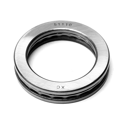 Image of Othmro 51110 Thrust Ball Bearings, 2pcs 50mmx70mmx14mm Chrome Steel Roller Bearing, ABEC3 Single Row Roller