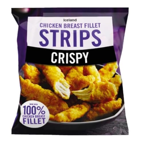 Iceland Crispy Chicken Breast Fillet Strips, 500g (Frozen)