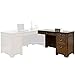 Kathy Ireland Home by Martin Kensington Right Hand Facing Keyboard Return in Warm Fruitwood