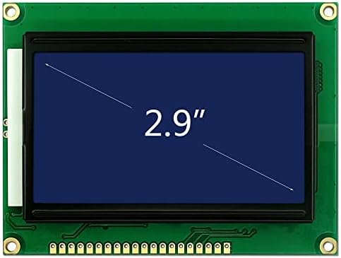 2.9 Inch 12864B V2.0 Mavi Glcd Modül Spi 5V 128x64 Pixel Grafik Lcd Display Ekran Elektronik Devre Gösterge Menü Resim Yazı COG LCM - Görsel 2