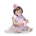 XCTLZG Nuove Bambole Reborn realistiche da 22"56 cm Full Body Silicone Fashion Bambola Etnica Giocattolo per Bambini per Ragazze Regali di Compleanno per Bambini Impermeabile