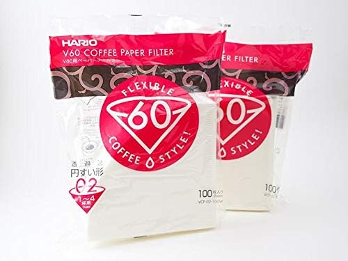 Hario Filtro De Papel para Coador de Café Branco V60 Tamanho 02 C...